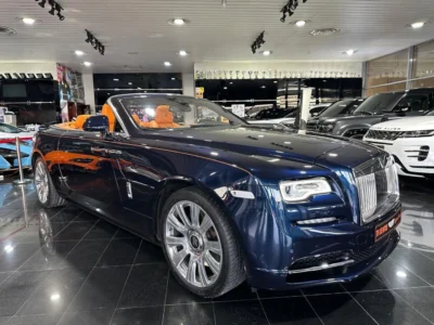 2017 ROLLS-ROYCE DAWN 6.6 Litres 12 Cylinders Petrol Engine Blue Tan Convertible GCC Specs