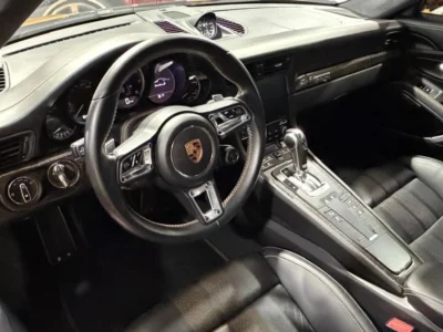 2018 Porsche 911 Turbo S Exclusive 3.8-liter twin-turbocharged Engine Yellow Black Coupe GCC