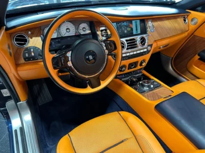 2017 ROLLS-ROYCE DAWN 6.6 Litres 12 Cylinders Petrol Engine Blue Tan Convertible GCC Specs