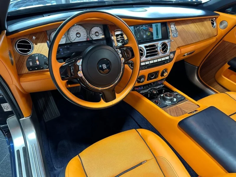 2017 ROLLS-ROYCE DAWN 6.6 Litres 12 Cylinders Petrol Engine Blue Tan Convertible GCC Specs