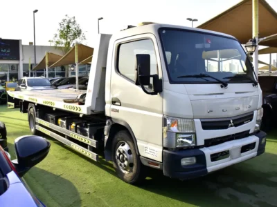 2021 Mitsubishi Canter 4 Cylinders Diesel Engine White Black Utility Truck GCC Specs