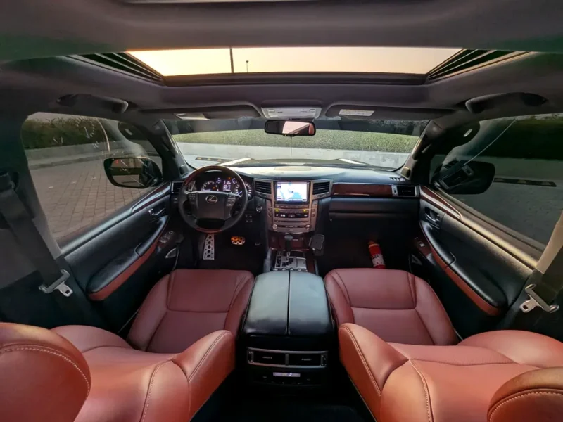 2015 Lexus LX-Series LX 570 Sport 8 Cylinders Petrol Engine Black Brown SUV GCC Specs