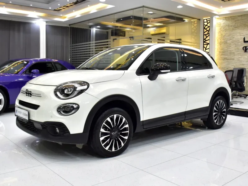 2023 Fiat 500X Lounge 4 Cylinders Petrol Engine White Black SUV GCC Specs Automatic