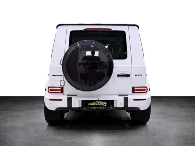 2025 Mercedes-Benz G-Class G 63 AMG 4.0L V8 Biturbo White Maroon SUV DOUBLE NIGHT PACKAGE
