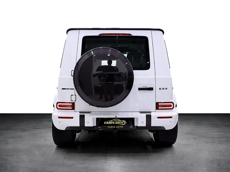 2025 Mercedes-Benz G-Class G 63 AMG 4.0L V8 Biturbo White Maroon SUV DOUBLE NIGHT PACKAGE