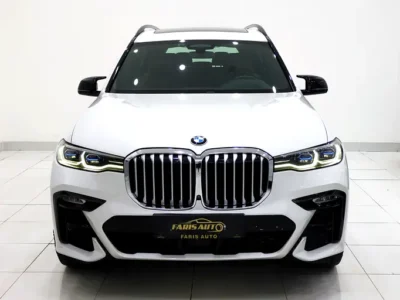 2019 BMW X7 xDrive50i M Sport 4.4L V8 TwinPower Turbo Engine White Brown SUV GCC Specs