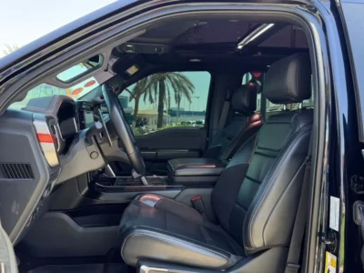 2022 Ford F-150 Raptor SUPER CAB 3.5L V6 EcoBoost High-Output Engine Blue Black Pickup Truck