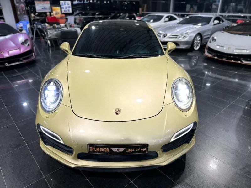 2014 Porsche 911 TURBO S 3.8L 6 Cylinders Engine Gold Red Coupe EXCLUSIVE FULLY LOADED