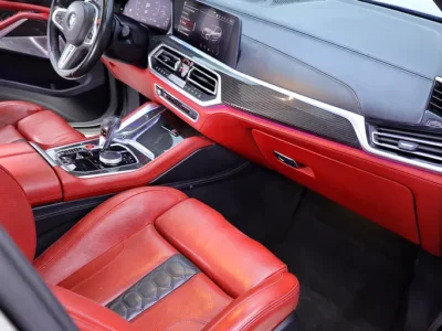 2021 BMW X5 X5M Competition 8 Cylinders Petrol Engine Silver Red SUV CARBON PACKAGE