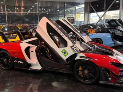 2019 MCLAREN SENNA GTR LANZANTE 4.0L Red Black Coupe ROAD LEGAL NO. 1 OUT OF 75