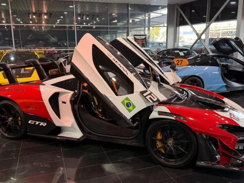 2019 MCLAREN SENNA GTR LANZANTE 4.0L Red Black Coupe ROAD LEGAL NO. 1 OUT OF 75