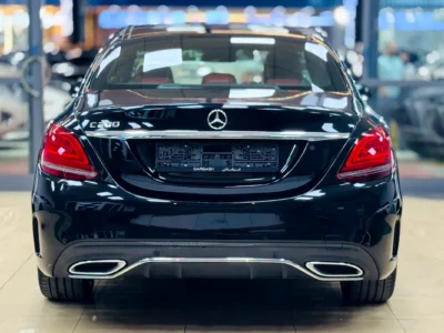 2021 Mercedes-Benz C-Class C200 4 Cylinders Petrol Engine Black Red Sedan GCC Specs