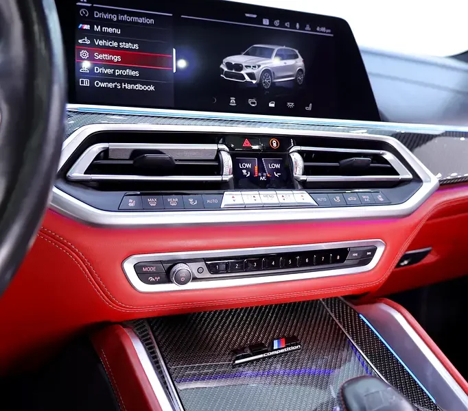 2021 BMW X5 X5M Competition 8 Cylinders Petrol Engine Silver Red SUV CARBON PACKAGE