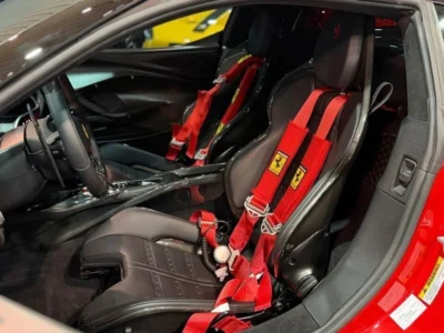 2023 Ferrari 296 GTB 3.0L 6 Cylinders Engine Red Black Coupe ASSETTO FIORANO PACKAGE