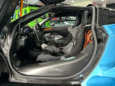2019 McLaren Senna STC 4.0 Litres 8 Cylinders Engine Blue Black Coupe MSO SPECIAL COLOR