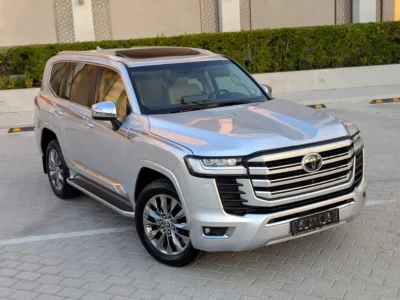 2024 Toyota Land Cruiser VXR 3.5L V6 Twin Turbo Petrol Engine Silver Beige SUV GCC Specs