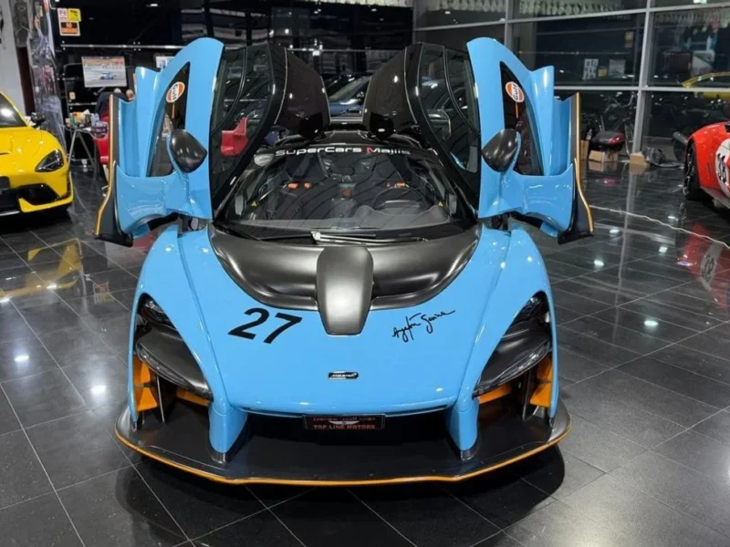 2019 McLaren Senna STC 4.0 Litres 8 Cylinders Engine Blue Black Coupe MSO SPECIAL COLOR