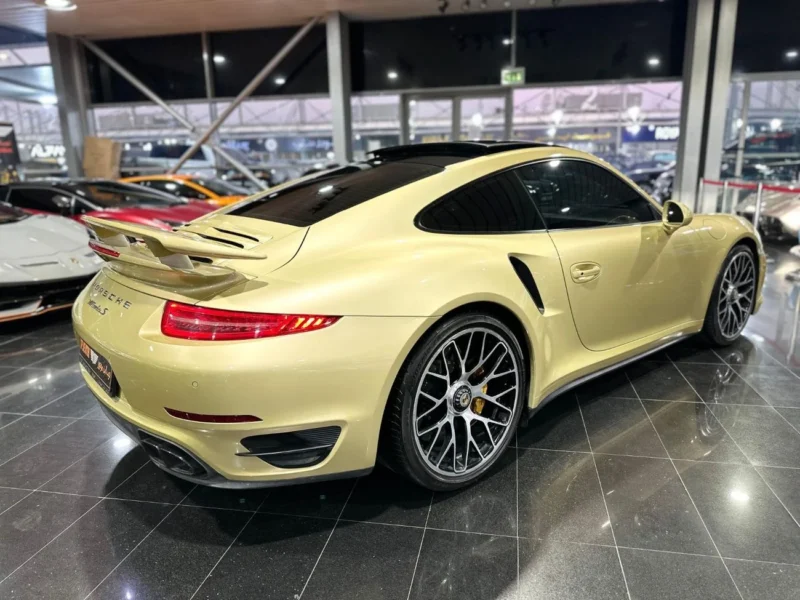 2014 Porsche 911 TURBO S 3.8L 6 Cylinders Engine Gold Red Coupe EXCLUSIVE FULLY LOADED