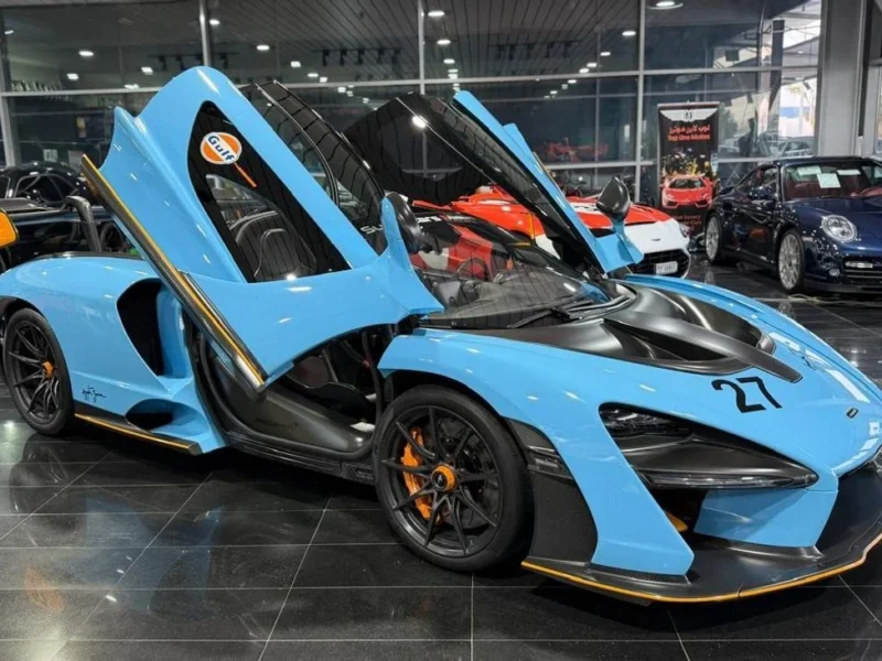 2019 McLaren Senna STC 4.0 Litres 8 Cylinders Engine Blue Black Coupe MSO SPECIAL COLOR