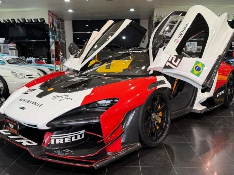 2019 MCLAREN SENNA GTR LANZANTE 4.0L Red Black Coupe ROAD LEGAL NO. 1 OUT OF 75