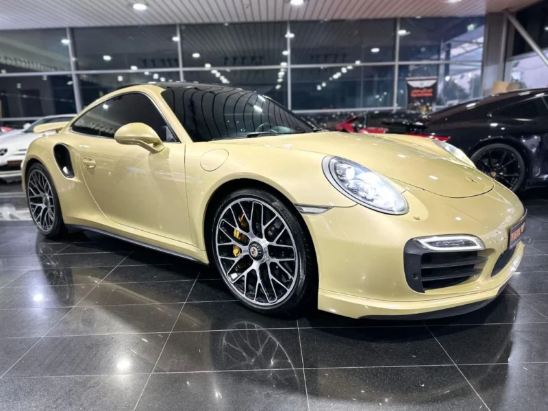 2014 Porsche 911 TURBO S 3.8L 6 Cylinders Engine Gold Red Coupe EXCLUSIVE FULLY LOADED