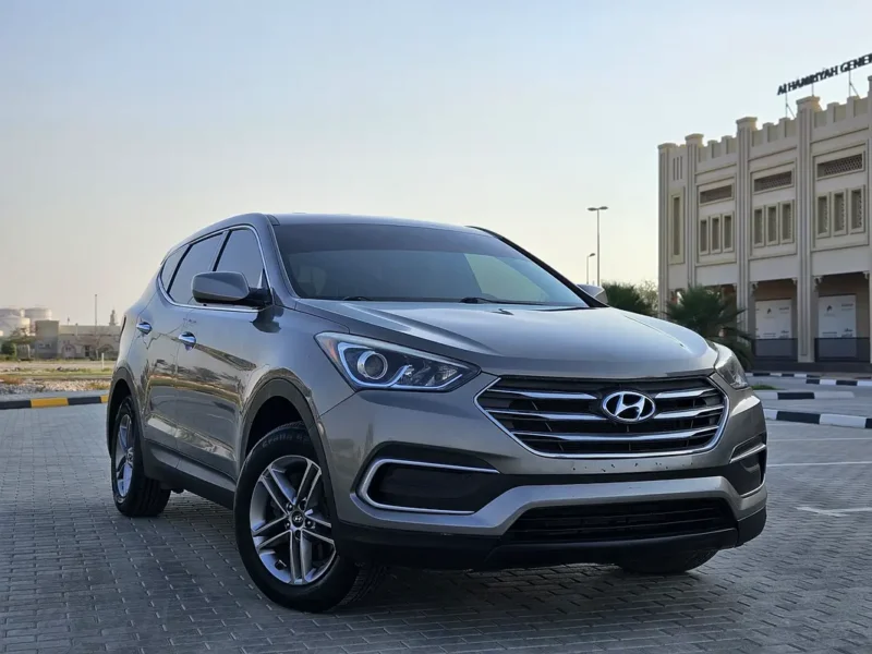 2018 Hyundai Santa Fe Sport 4 Cylinders Petrol Engine Silver Grey SUV American Specs