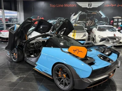 2019 McLaren Senna STC 4.0 Litres 8 Cylinders Engine Blue Black Coupe MSO SPECIAL COLOR