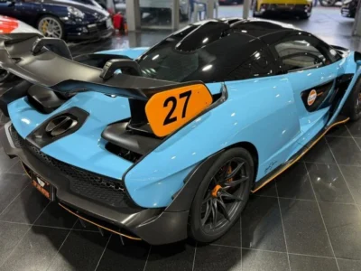 2019 McLaren Senna STC 4.0 Litres 8 Cylinders Engine Blue Black Coupe MSO SPECIAL COLOR