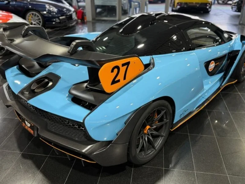 2019 McLaren Senna STC 4.0 Litres 8 Cylinders Engine Blue Black Coupe MSO SPECIAL COLOR