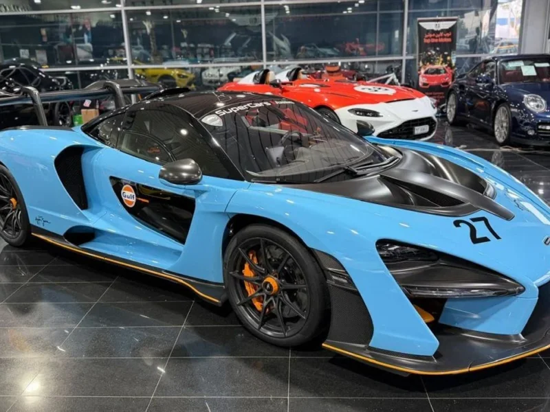 2019 McLaren Senna STC 4.0 Litres 8 Cylinders Engine Blue Black Coupe MSO SPECIAL COLOR