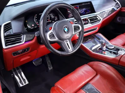 2021 BMW X5 X5M Competition 8 Cylinders Petrol Engine Silver Red SUV CARBON PACKAGE
