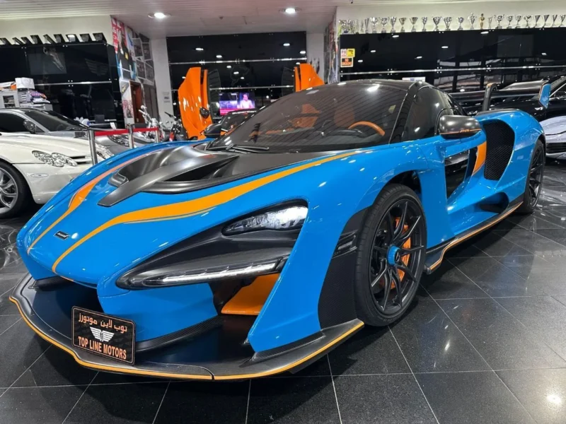 2019 McLaren Senna STC 4.0 Litres 8 Cylinders Engine Blue Orange Coupe FULLY LOADED