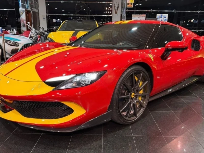 2023 Ferrari 296 GTB 3.0L 6 Cylinders Engine Red Black Coupe ASSETTO FIORANO PACKAGE