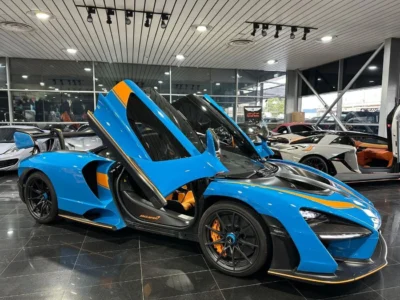 2019 McLaren Senna STC 4.0 Litres 8 Cylinders Engine Blue Orange Coupe FULLY LOADED