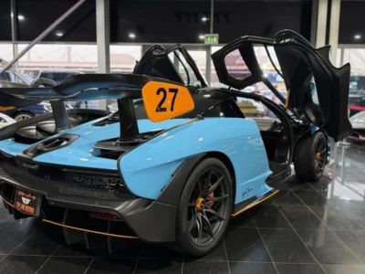 2019 McLaren Senna STC 4.0 Litres 8 Cylinders Engine Blue Black Coupe MSO SPECIAL COLOR