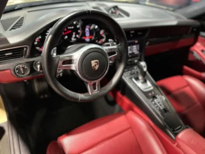 2014 Porsche 911 TURBO S 3.8L 6 Cylinders Engine Gold Red Coupe EXCLUSIVE FULLY LOADED