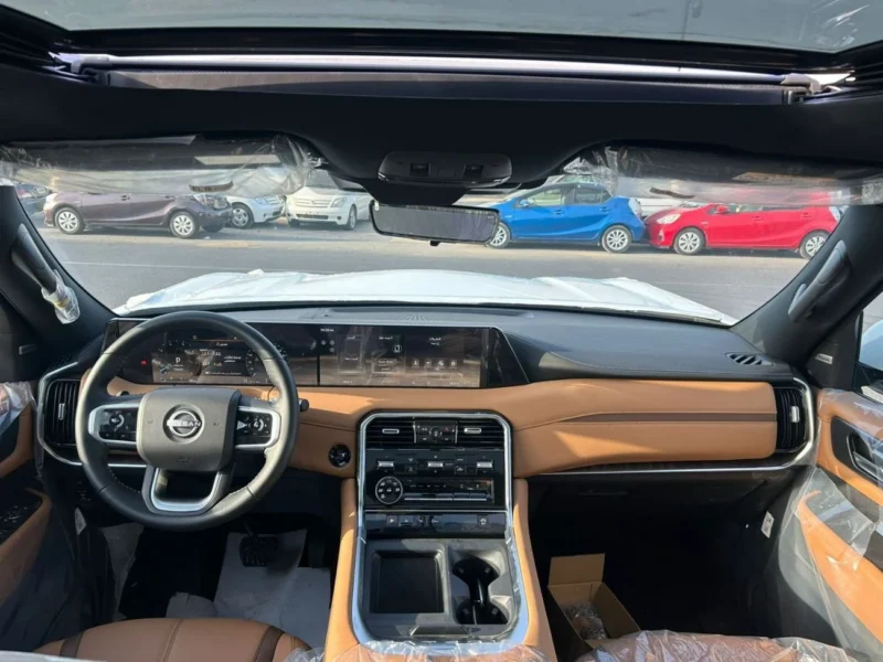 2026 Nissan Patrol LE TITANIUM 3.5 Litres 6 Cylinders Petrol Engine White Tan SUV GCC