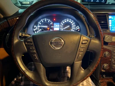 2017 Nissan Patrol LE Platinum 8 Cylinders Petrol Engine White Tan SUV GCC Specs