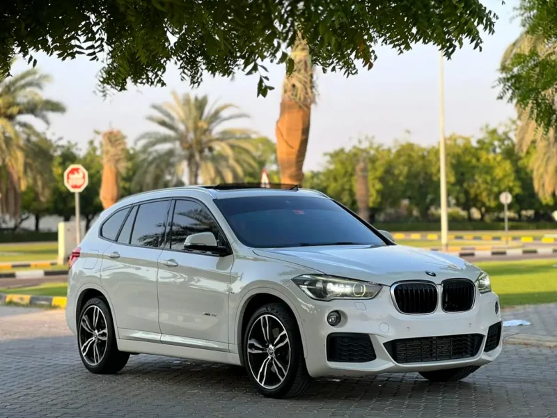 2018 BMW X1 4 Cylinders Petrol Engine White Brown Excellent Condition Small SUV GCC Specs