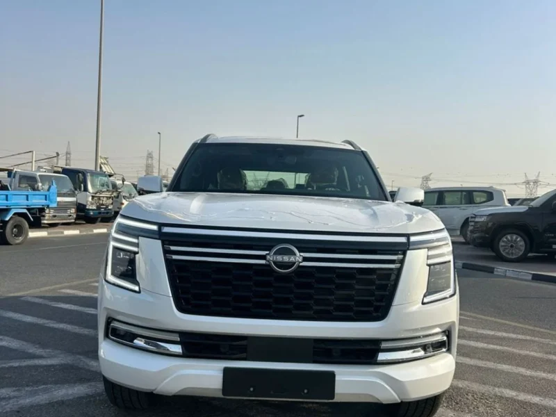 2026 Nissan Patrol LE TITANIUM 3.5 Litres 6 Cylinders Petrol Engine White Tan SUV GCC