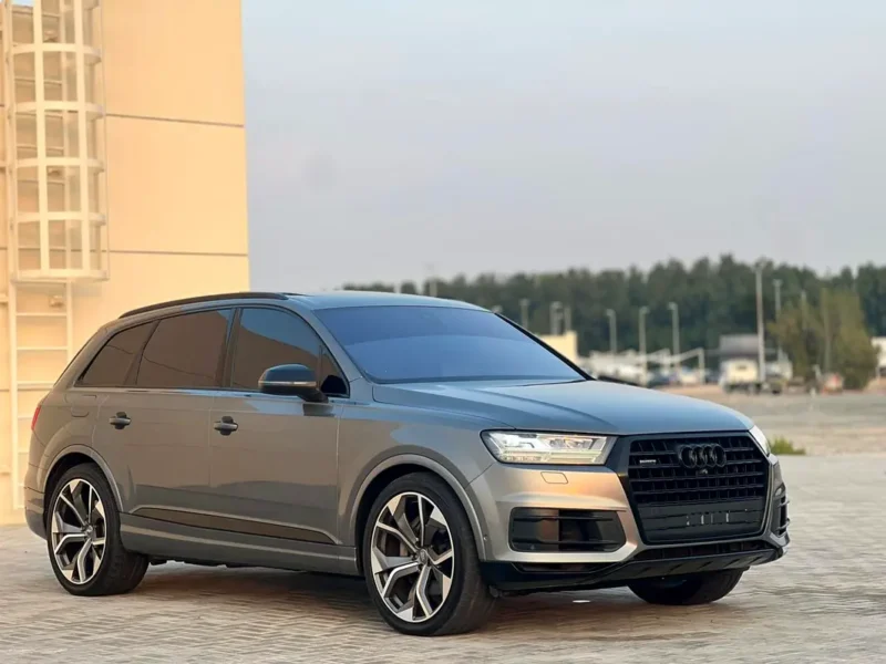 2016 Audi Q7 45 TFSI 6 Cylinders Petrol Engine Grey Brown SUV GCC Specs Automatic