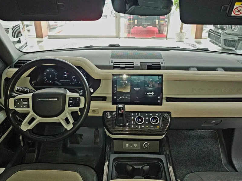 2023 Rover Defender 90 X-DYNAMIC HSE P400 3.0L Cylinders Petrol Engine White Beige SUV