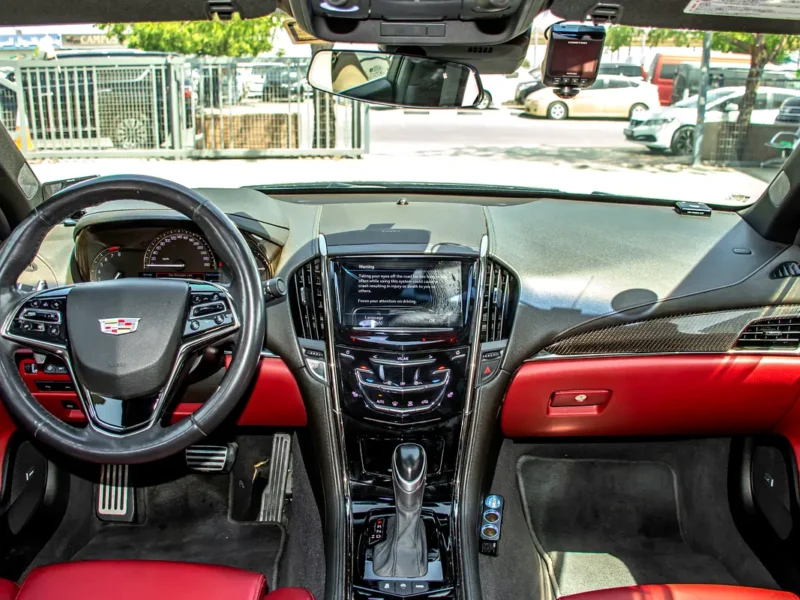 2018 Cadillac ATS 2.0T Premium Luxury 4 Cylinders Petrol Engine Black Red Sedan Mint Condition