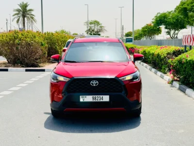 2024 Toyota Corolla Cross 1.8 Litres 4 Cylinders Petrol Engine Red Black SUV