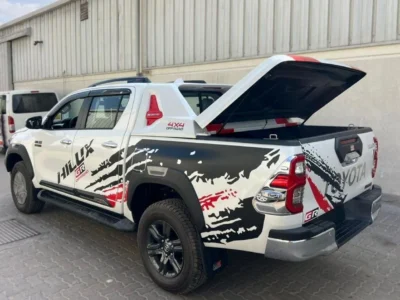 2026 TOYOTA HILUX GR-SPORTS 2.4L 4X4 DIESEL 4 Cylinders White Black Pickup Truck