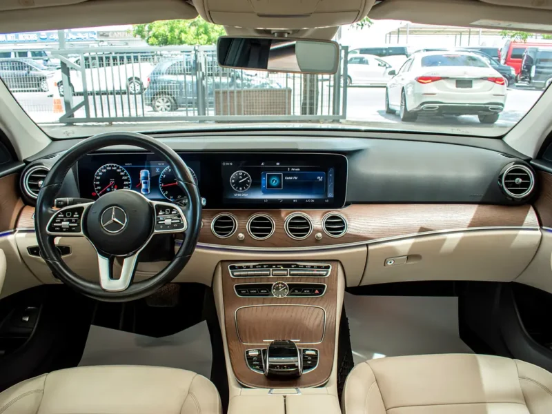 2020 Mercedes-Benz E-Class E 300 4 Cylinders Petrol Engine Blue Beige Sedan GCC Specs