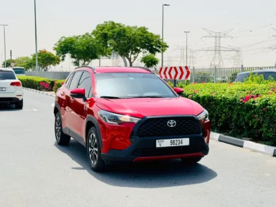 2024 Toyota Corolla Cross 1.8 Litres 4 Cylinders Petrol Engine Red Black SUV