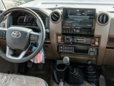 2026 Toyota Land Cruiser LC79 2.8L 4-Cylinder Turbo Diesel Engine White Brown Pickup Truck
