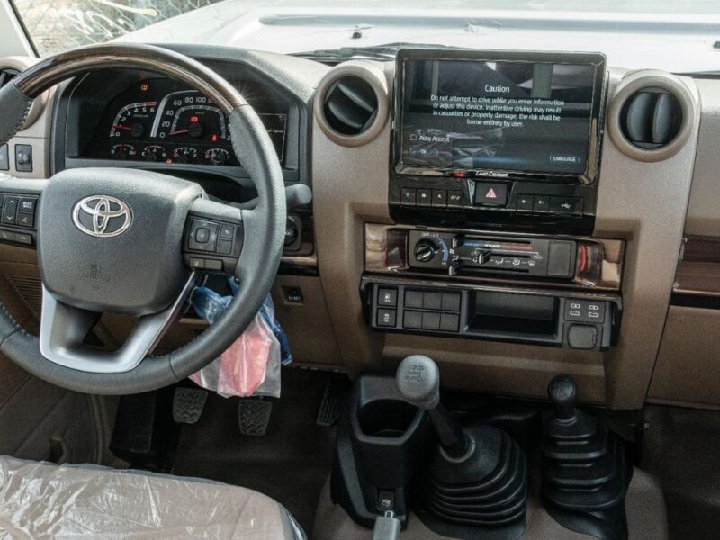2026 Toyota Land Cruiser LC79 2.8L 4-Cylinder Turbo Diesel Engine White Brown Pickup Truck