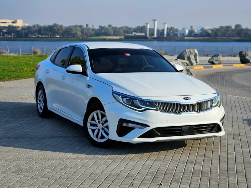 2020 Kia Optima Sport 4-cylinder Petrol Engine White Beige Sedan GCC Specs Automatic